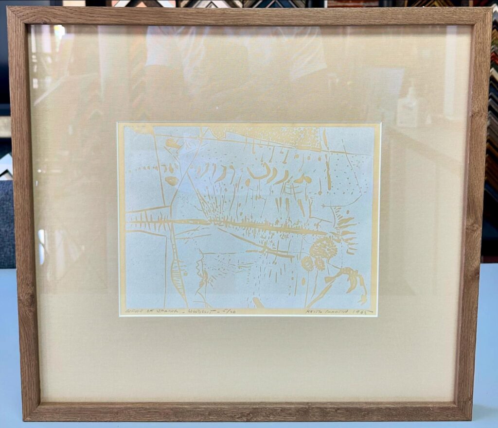 Custom Framed Woodblock Print 