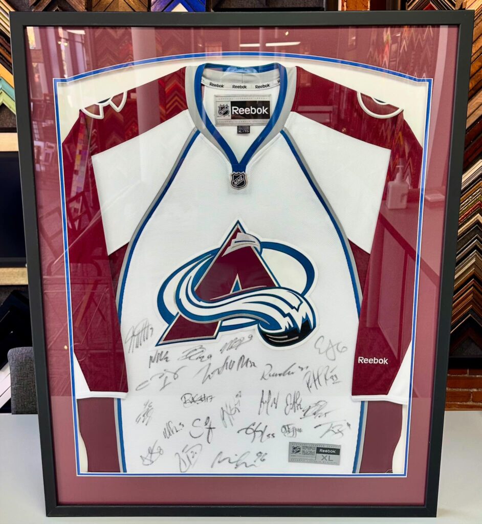 Colorado Avalanche Jersey Framing | Frank Azar