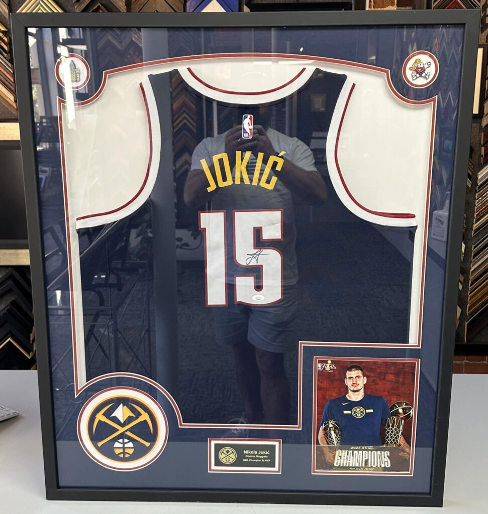 Custom Jersey Framing Denver | Nikola Jokić