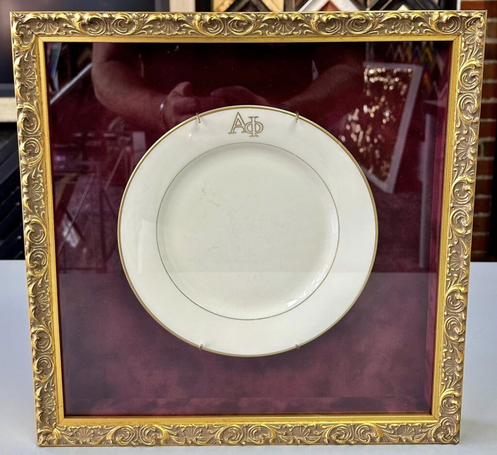 Custom Framed Plates for Alpha Phi!