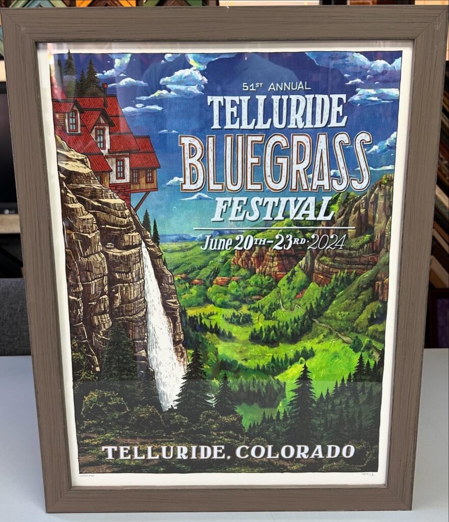 Custom Framed Telluride Bluegrass Prints