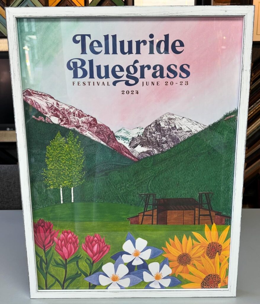 Custom Framed Telluride Bluegrass Prints