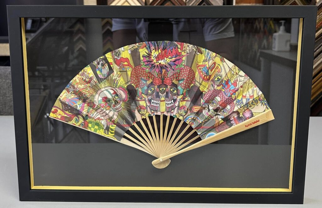 Custom Framed Japanese Fans Shadowboxes