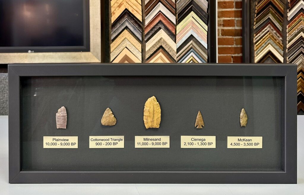 Custom Framed Arrowheads Shadowbox 