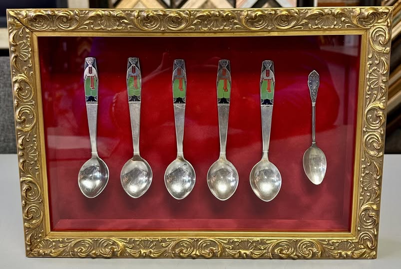 Custom Framed Spoon Shadowbox 