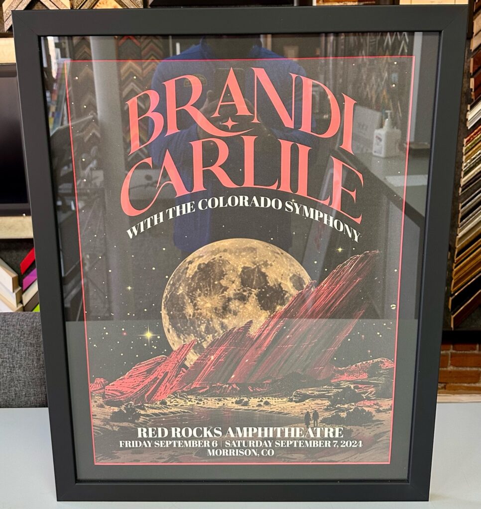 Custom Concert Poster Framing Denver 