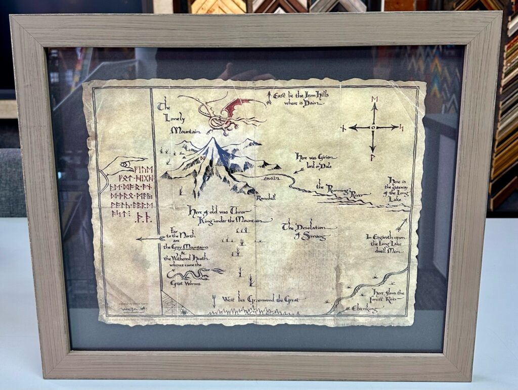 'The Lonely Mountain' Map from The Hobbit