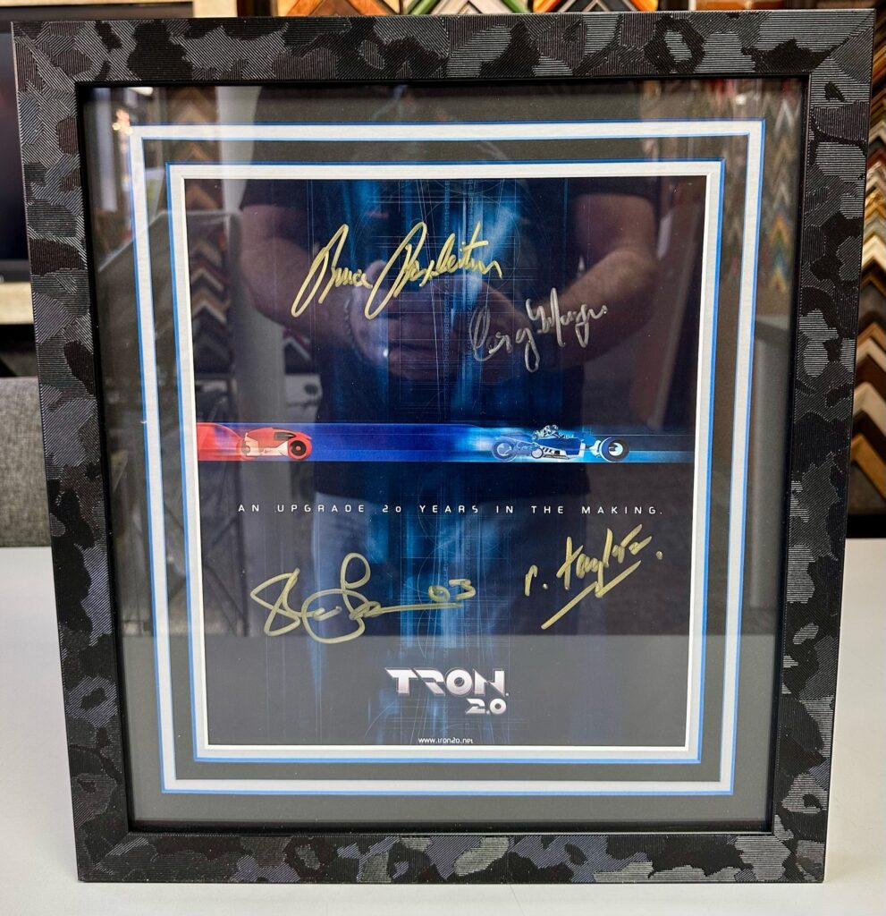 Custom Framed Tron 2.0 Signed Print 