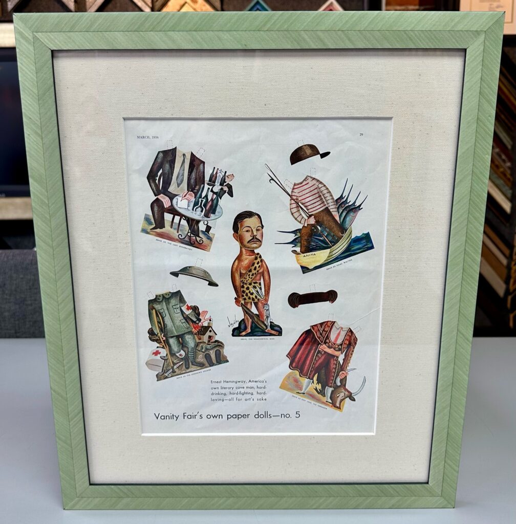 Vanity Fair Paper Dolls | Ernest Hemingway
