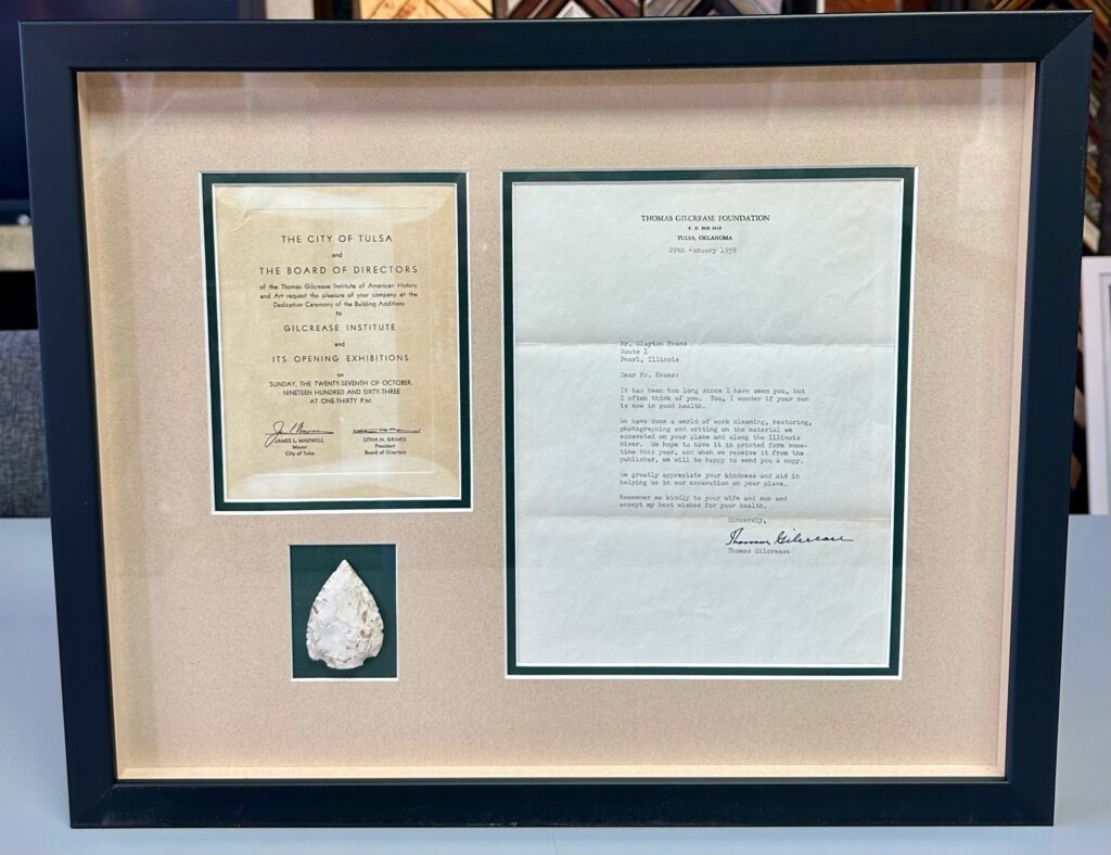 Custom Framed Arrowhead Shadowbox 