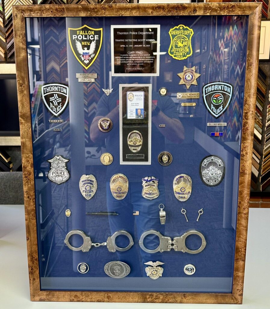 Police Retirement Shadowboxes Denver 