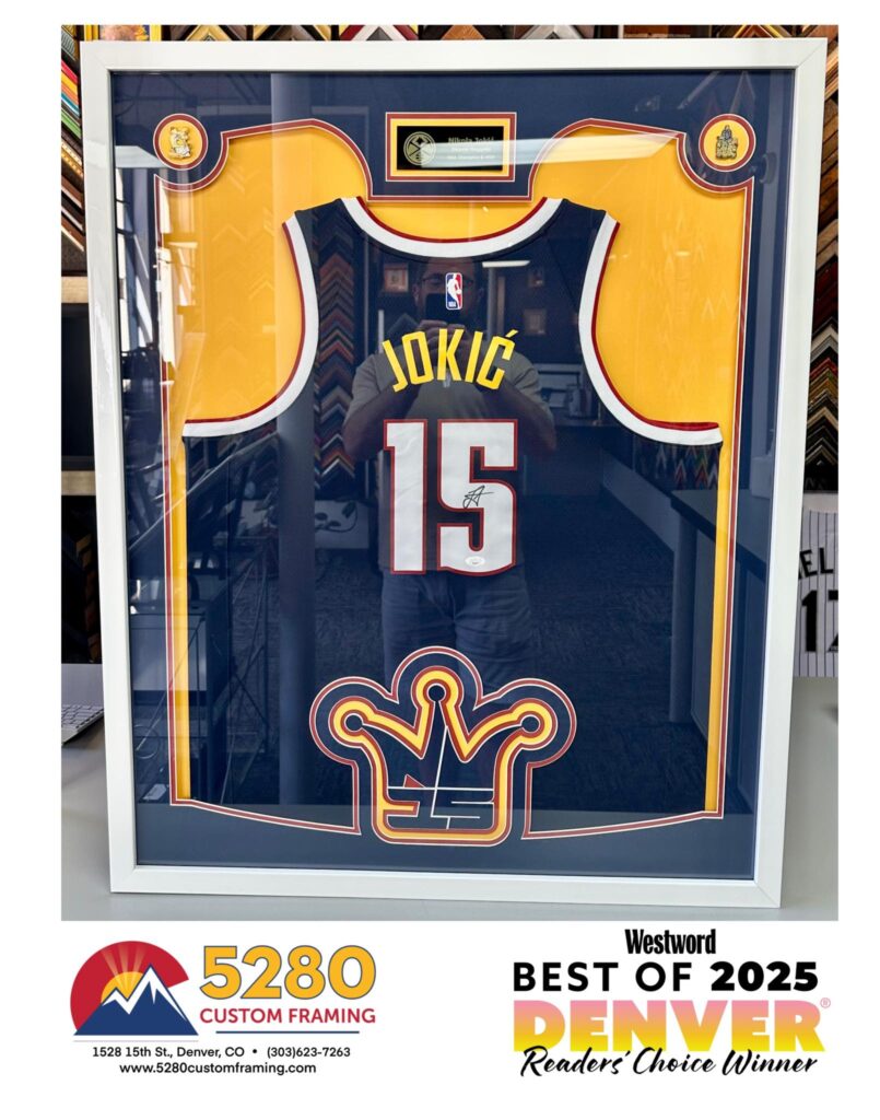 Custom Jersey Framing Denver | Nikola Jokic