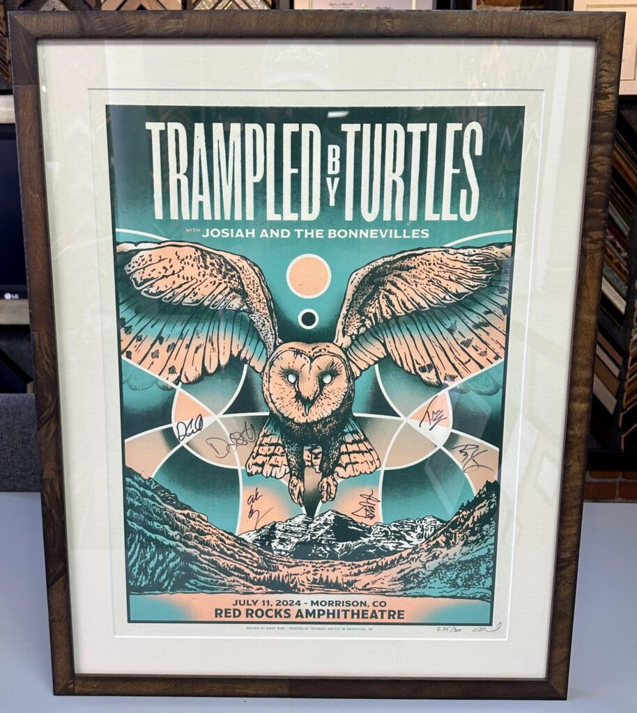 Custom Framed Trampled by Turtles Poster