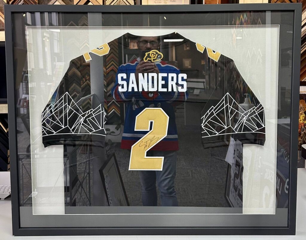 Travis Hunter & Shedeur Sanders Framed Jerseys