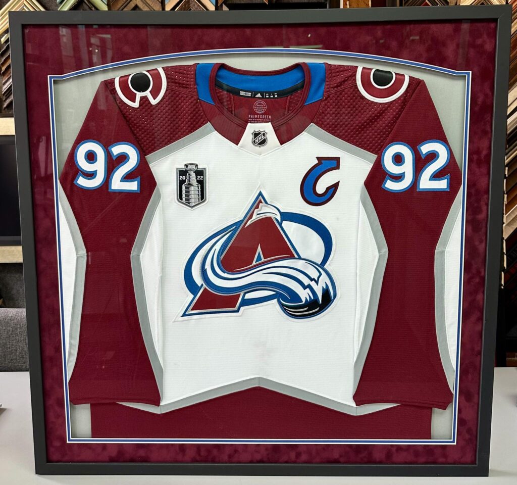 Custom Framed Gabe Landeskog Stanley Cup Jersey