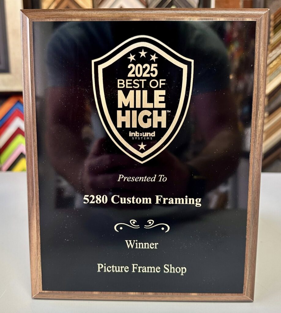 5280 Custom Framing Voted Best Frame Shop in Denver