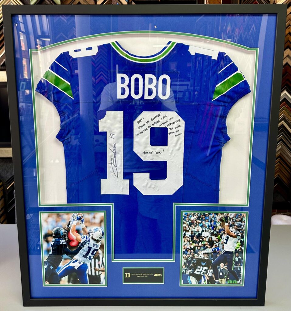 Custom Framed Jake Bobo Seahawks Jersey