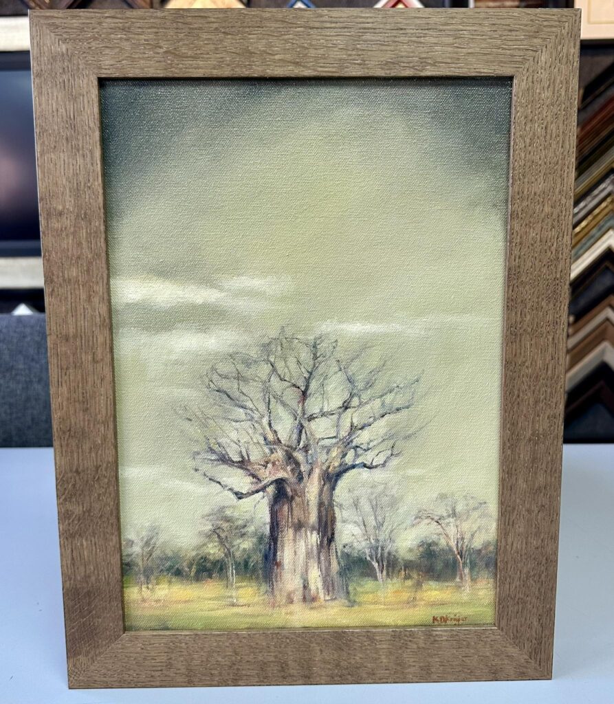 Custom Framed Painting by Karin Kruger