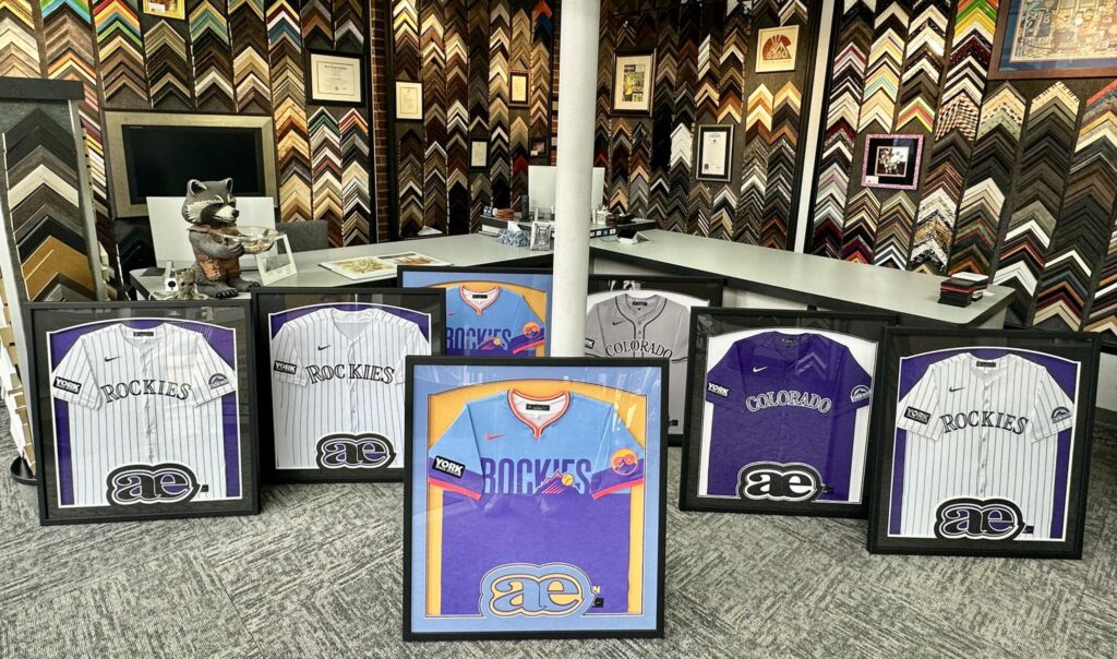 Custom Framed Rockies Jerseys Denver 
