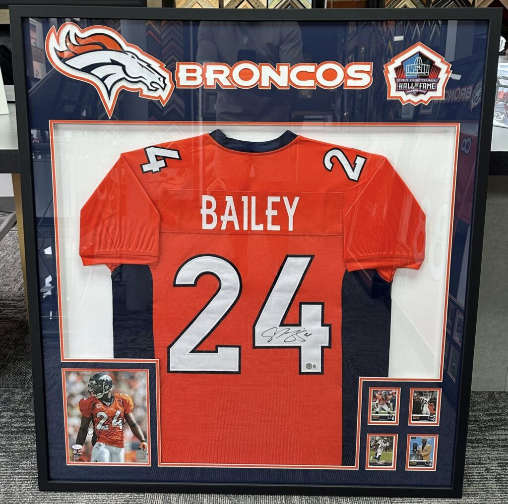 Denver Broncos Jersey Framing Denver 
