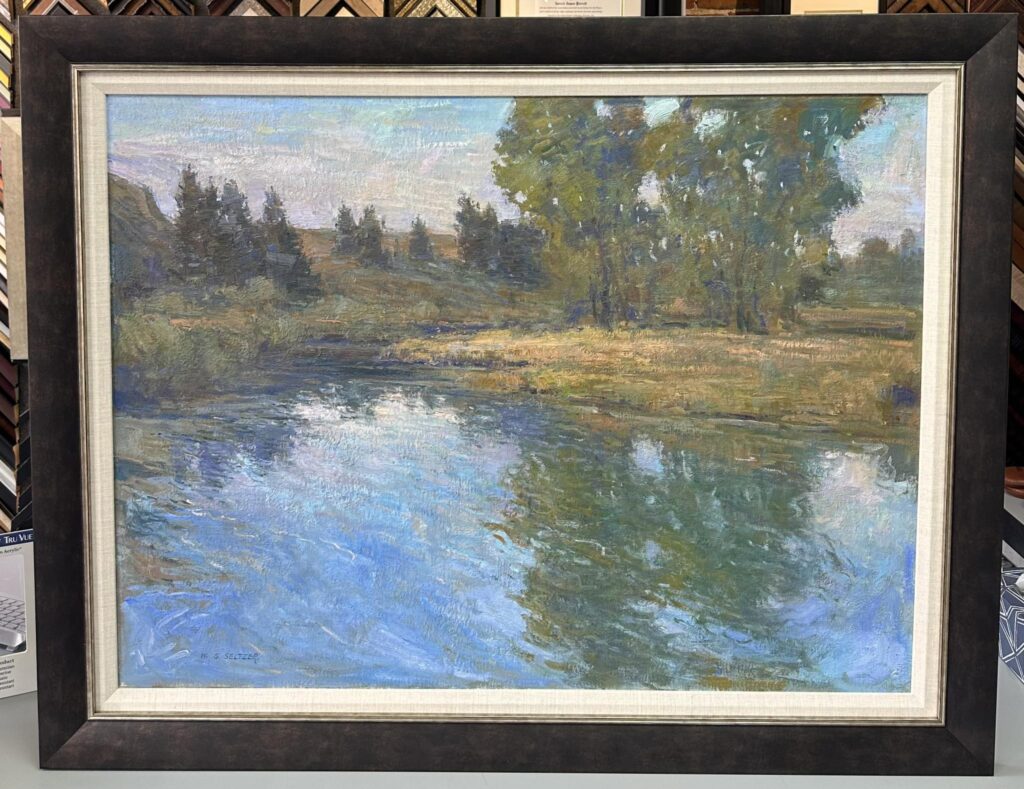 Custom Framed Painting on Canvas 