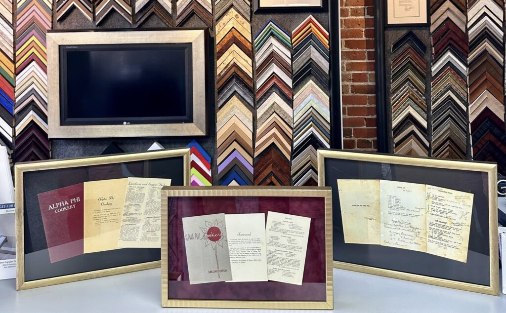 Custom Framed Alpha Phi Shadowboxes 