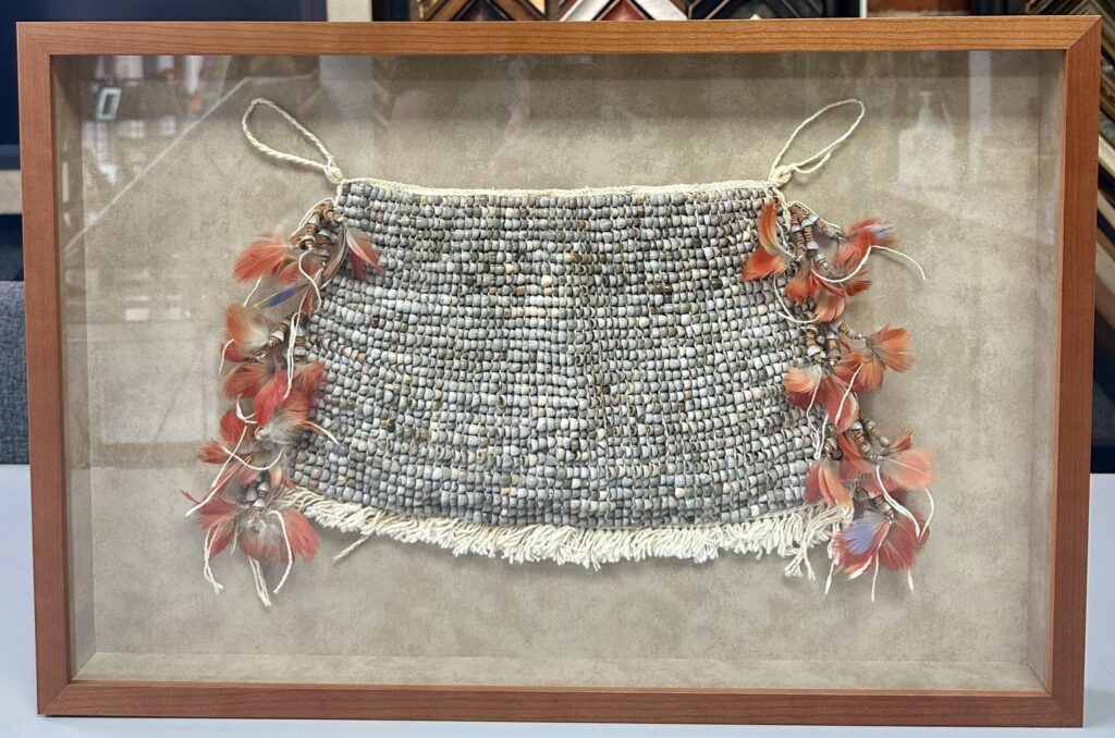 Custom Framed Wai Wai Apron Shadowbox 