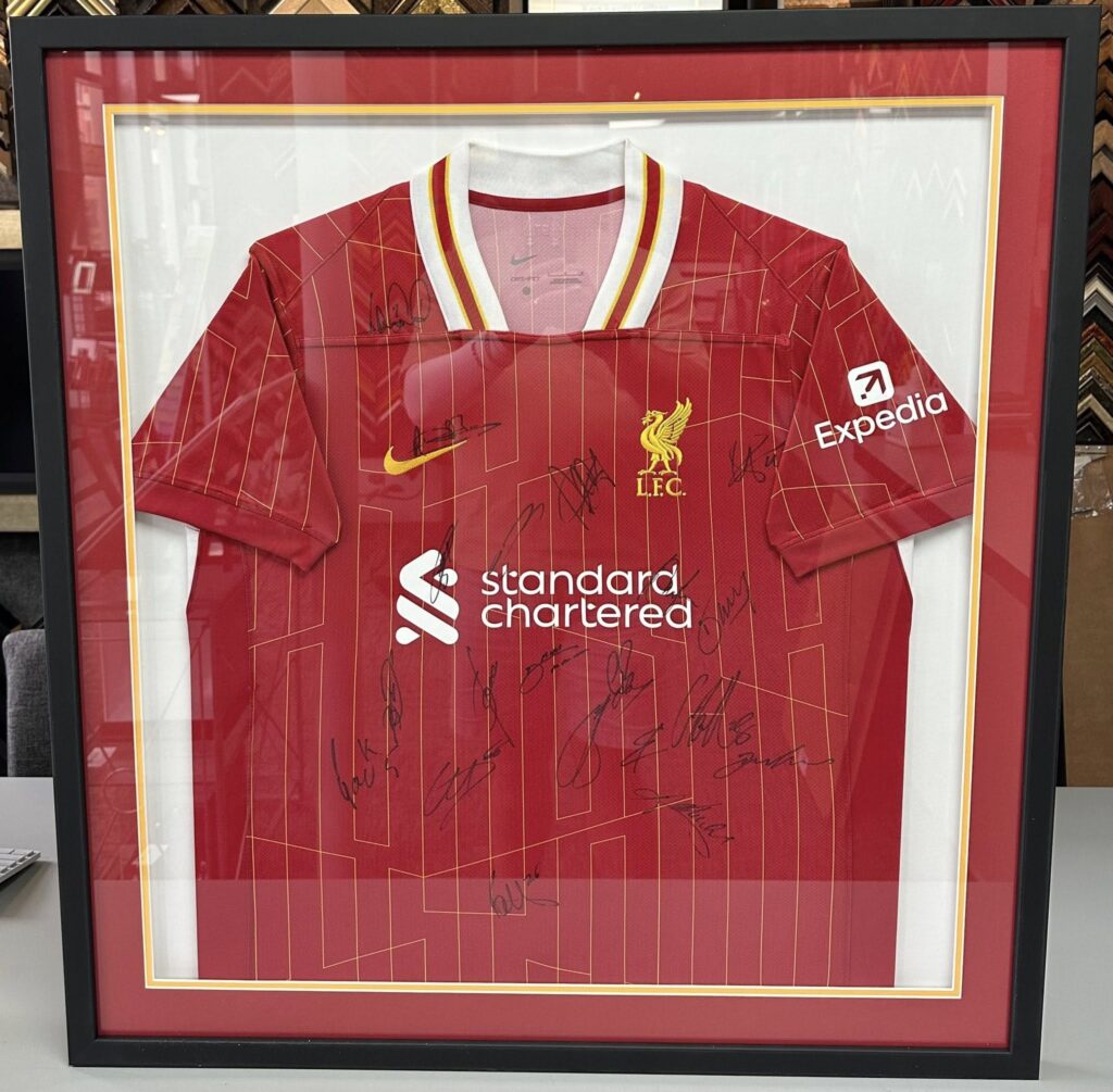 Custom Framed Liverpool FC Jersey & Others