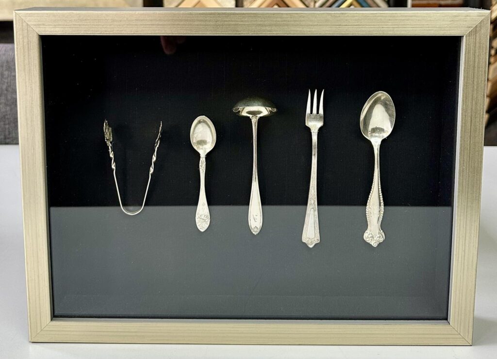 Custom Framed Vintage Silverware 