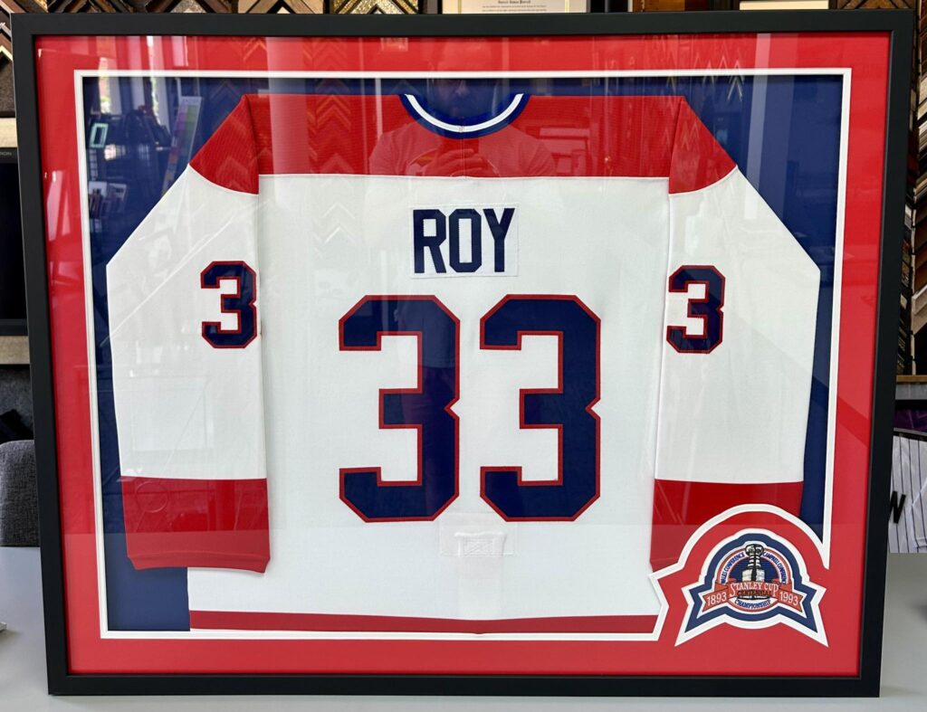 Custom Framed Patrick Roy Canadiens Jersey