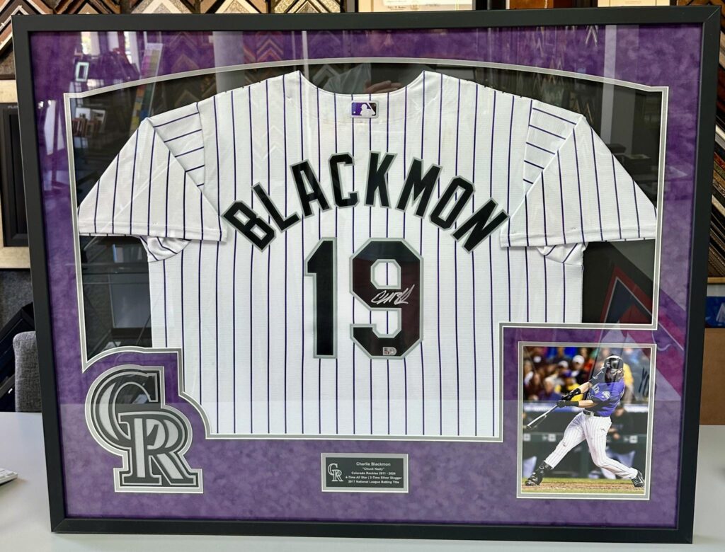 Custom Framed Charlie Blackmon Rockies Jersey