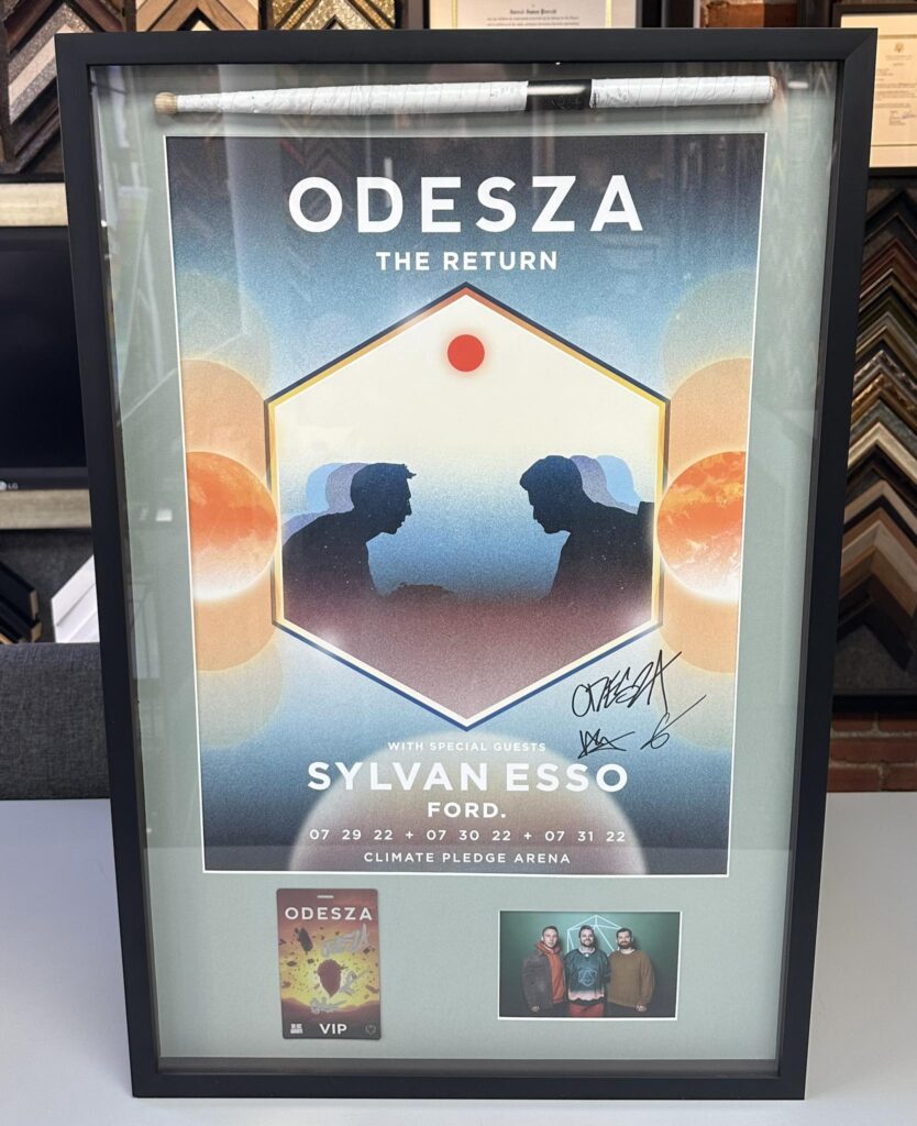 Custom Framed Odesza Shadowbox 