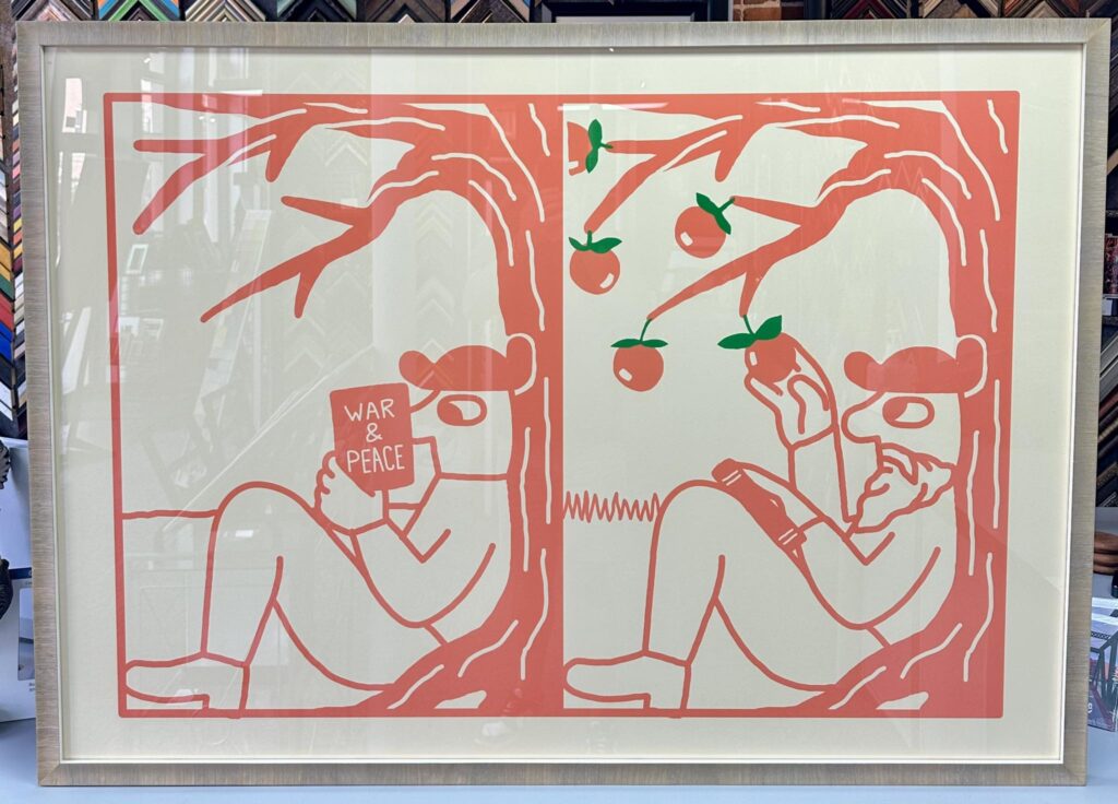 Custom Framed War & Peace Artwork 