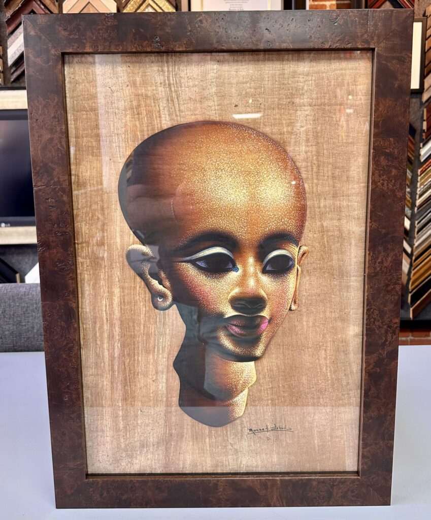 Custom Framed African Painting 