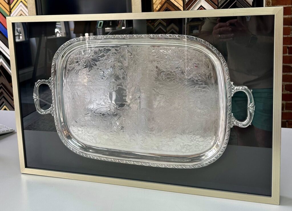 Custom Framed Alpha Phi Silver Platter