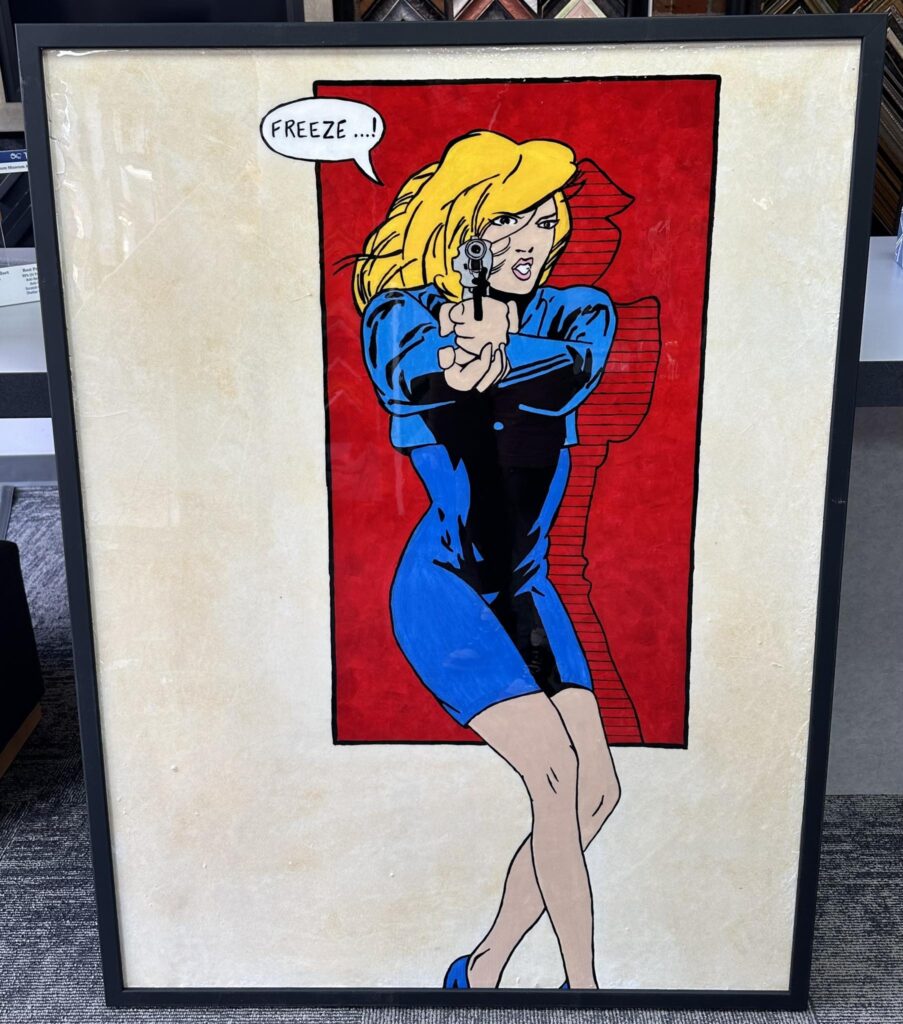 Custom Framed Vintage Pop Art 