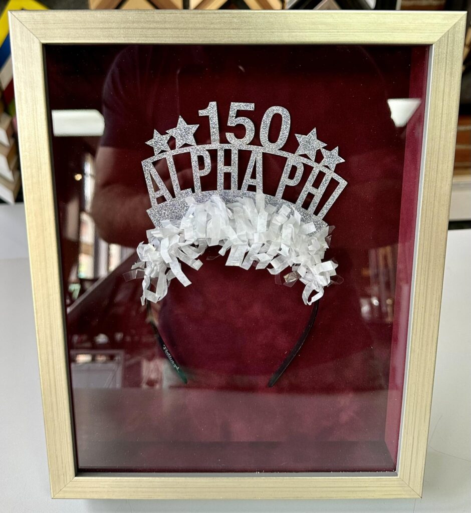 Custom Framed Alpha Phi Shadowbox 