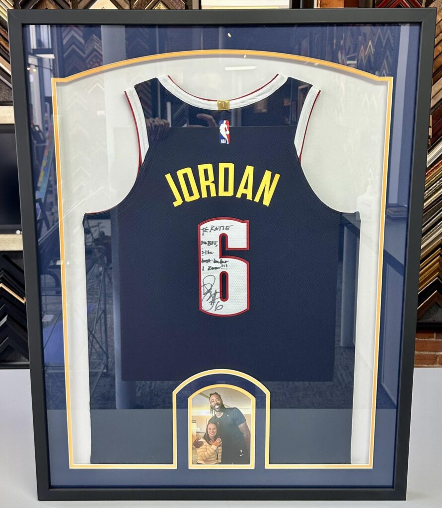 Custom Sports Jersey Framing Denver 