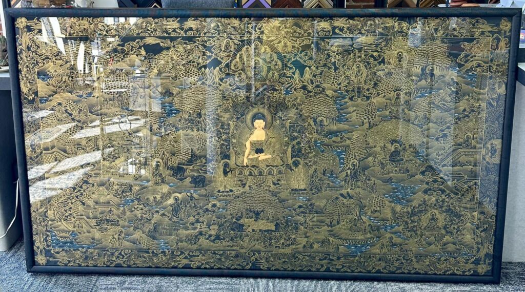 Custom Framed Mandala Thangka 