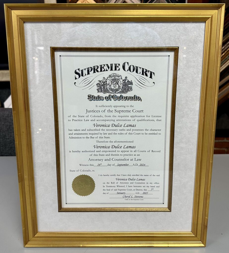 Custom Framed Certificate & Diploma Framing 