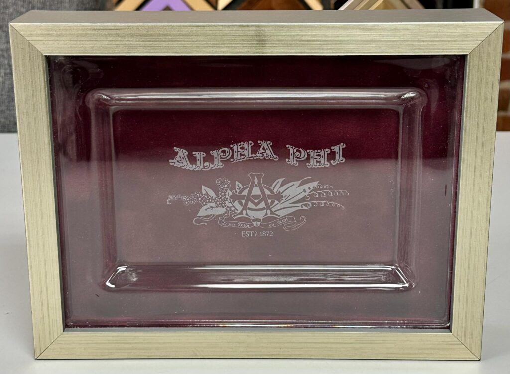 Custom Framed Alpha Phi Shadowbox 