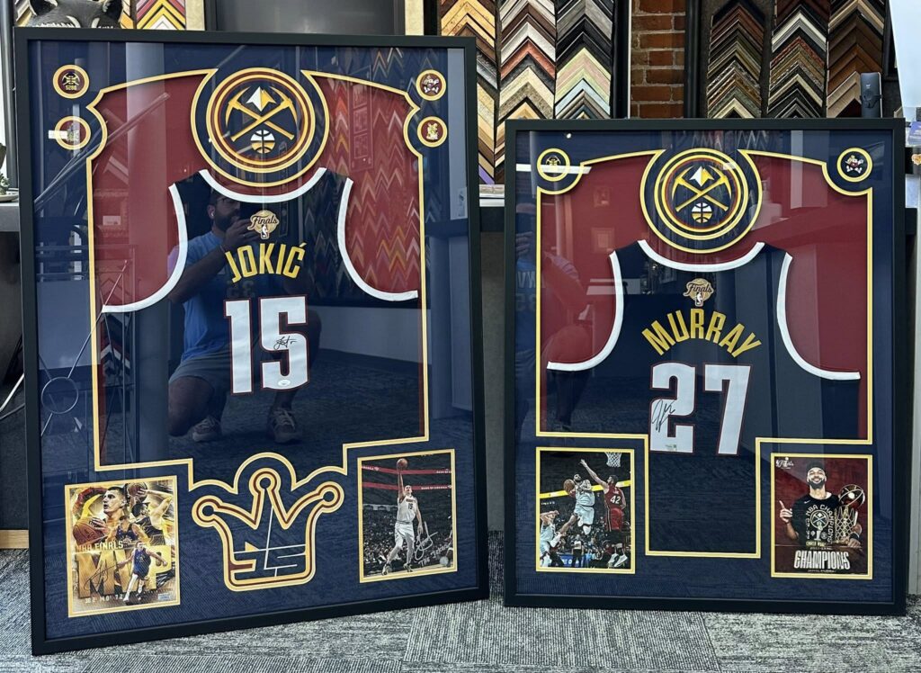 Framed Nikola Jokic & Jamal Murray Jerseys