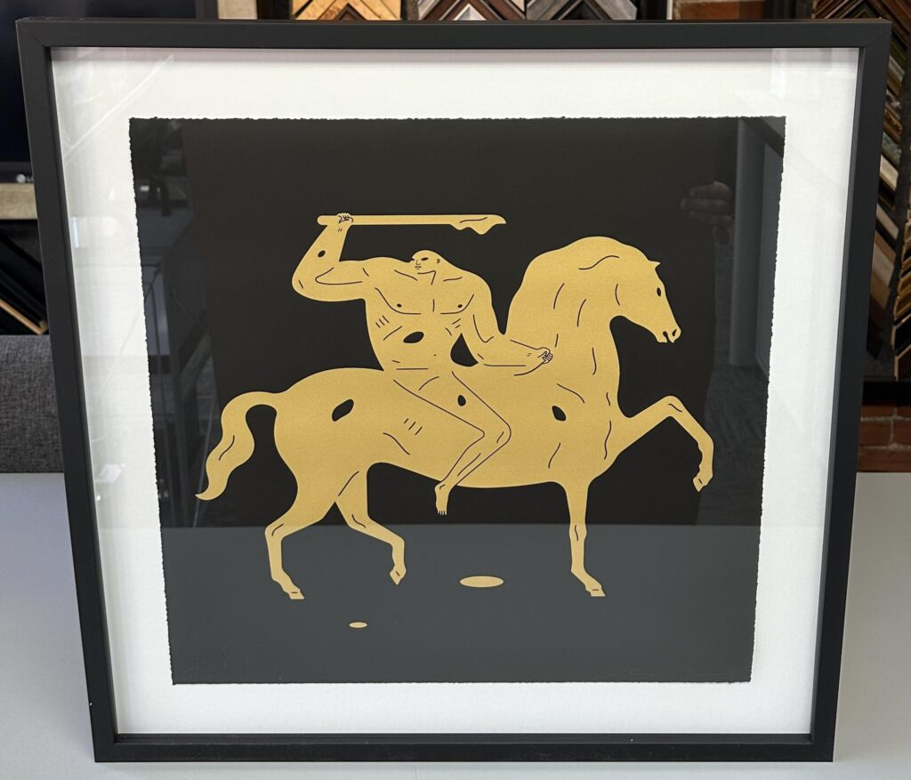 Custom Framed Cleon Peterson Artwork