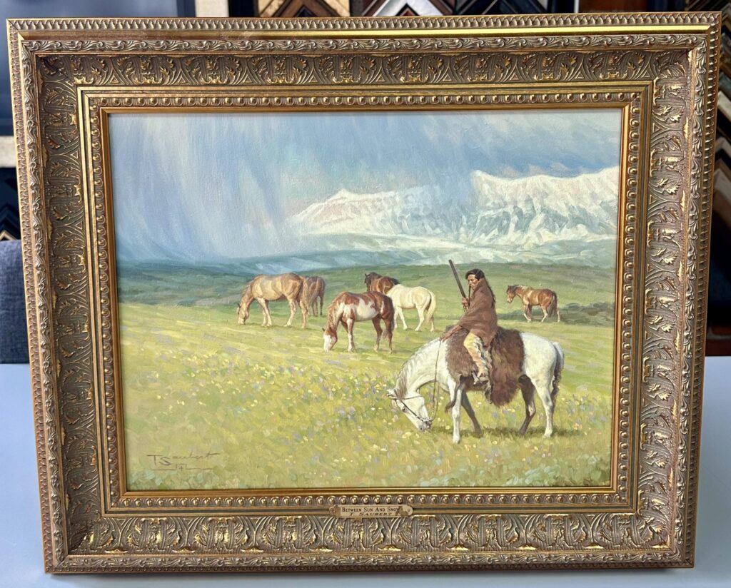 Custom Framed Painting for La Loma Restaurant