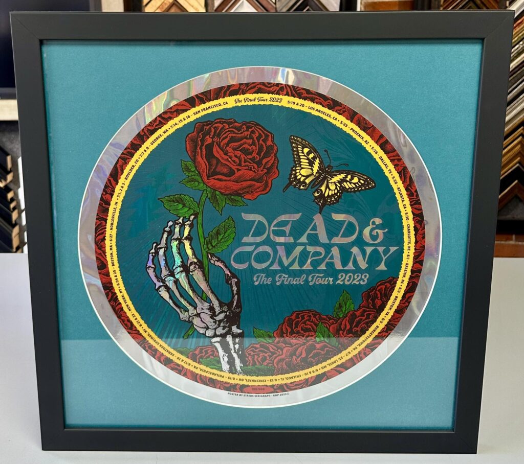 Custom Framed Dead & Company Foil Print 