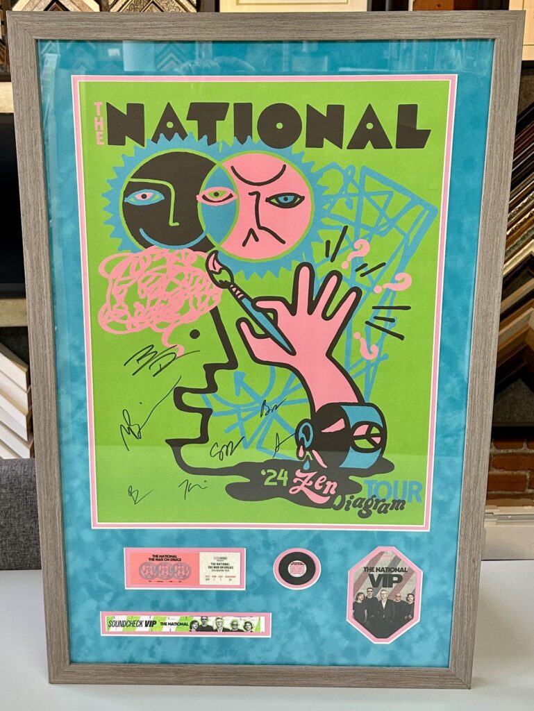 Custom Framed 'The National' Poster 