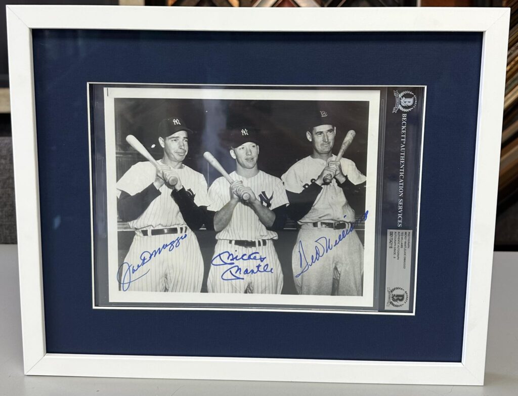 Joe DiMaggio, Mickey Mantle & Ted Williams 