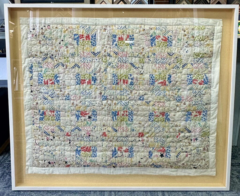 Custom Framed Quilt Shadowbox 
