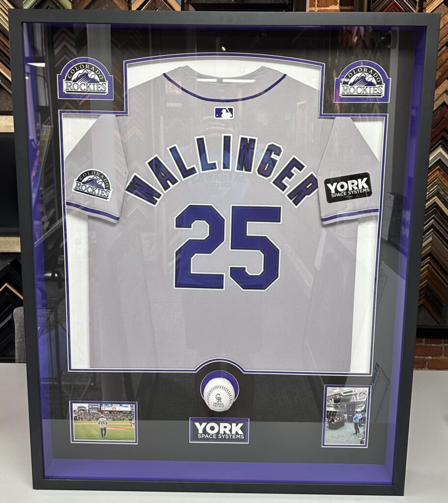Rockies First Pitch Jersey Shadowbox 
