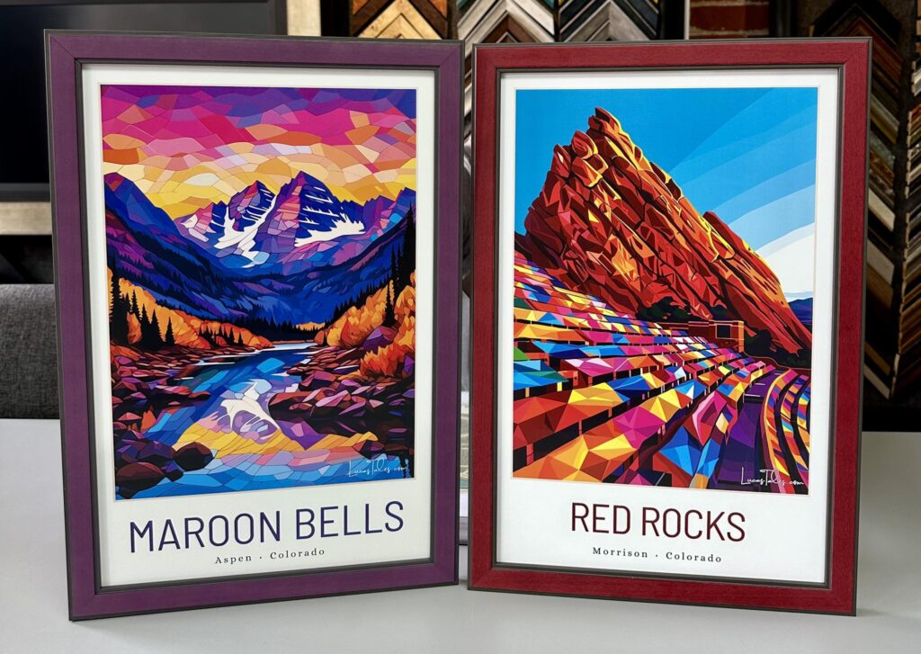 Custom Framed Maroon Bells & Red Rocks Prints